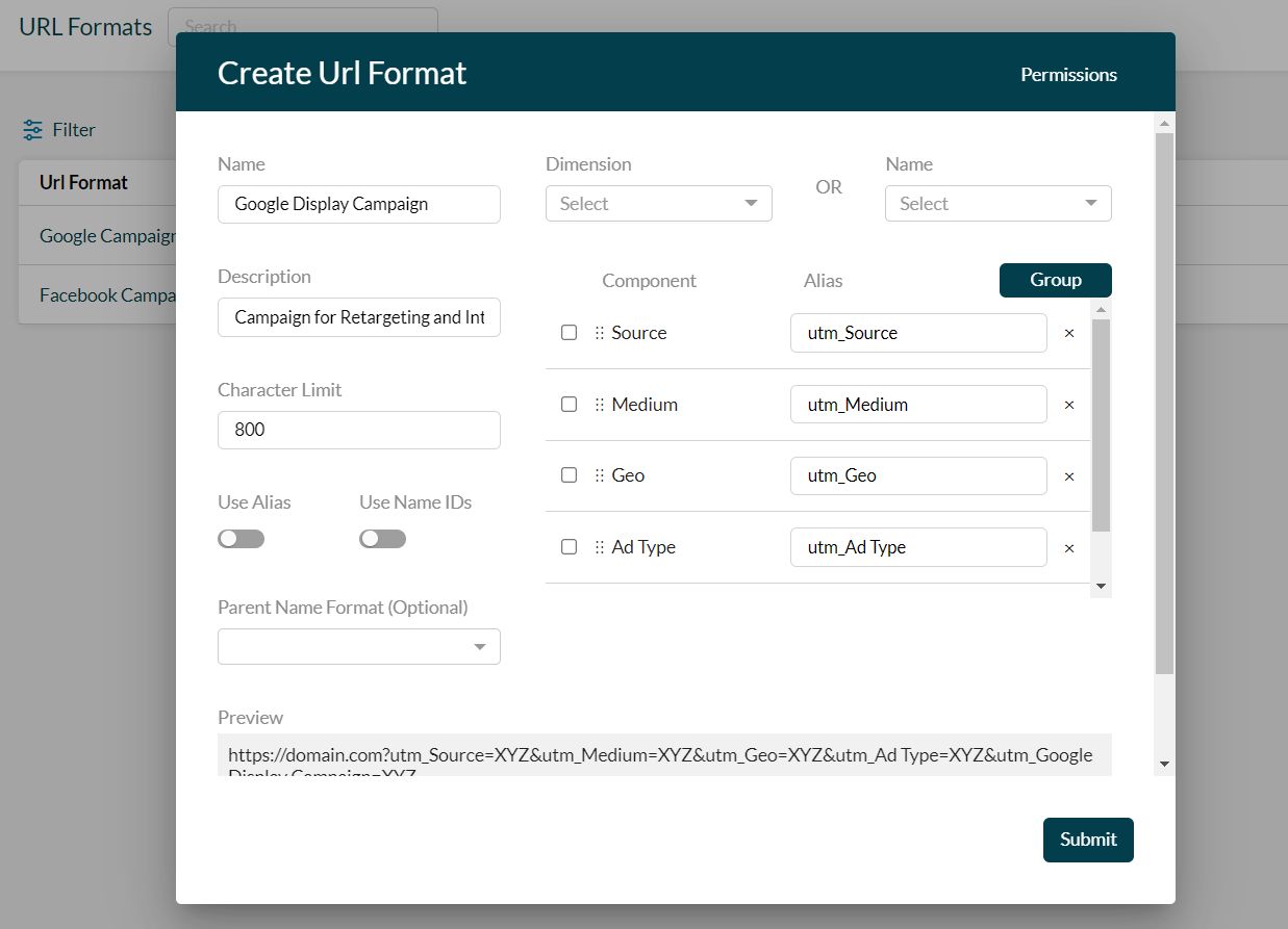 Creating new URL formats