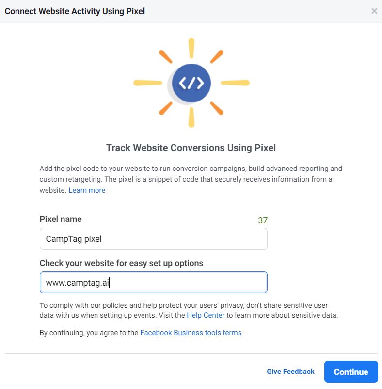 Generating Pixel on Facebook