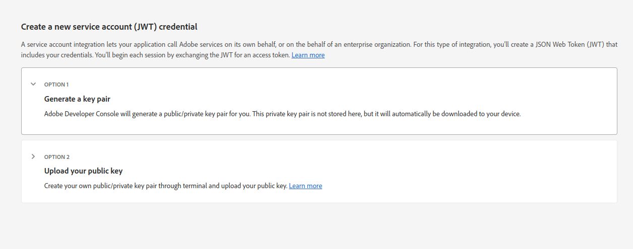 Generate Public/Private key pair
